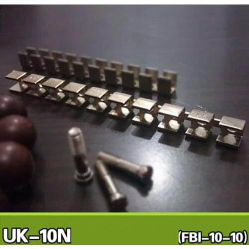 UK10N Din Rail Terminal Blocks Accessories Jumper Bars FB-10-10