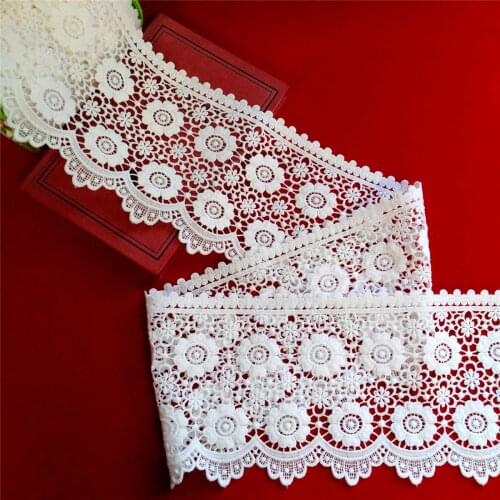 Water-soluble Sunflower Floral Flower Lace Trim Crochet Embroidery Sewing Craft
