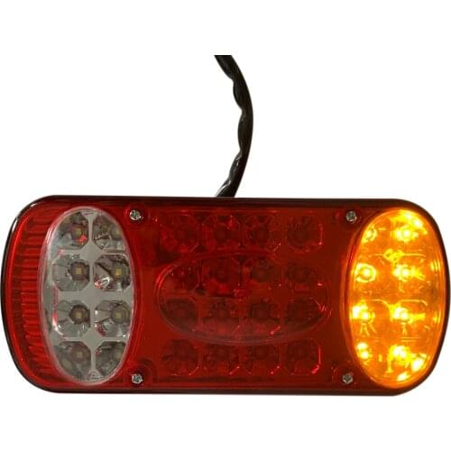 1pc 12-24V Truck Trailer Taillight Waterproof 32LED Tail Light Brake Light Turn Signal Indicator For Trailer Truck Lorry Van UTE