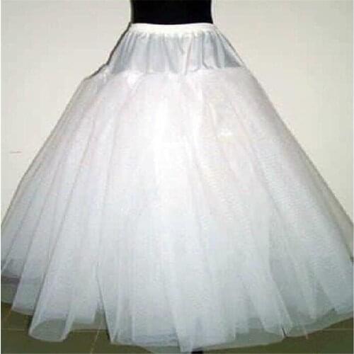 In Stock Mermaid Crinoline Petticoats For Bridal Dresses Hoop Skirt High Quality Ruffle Wedding Accessories Petticoat