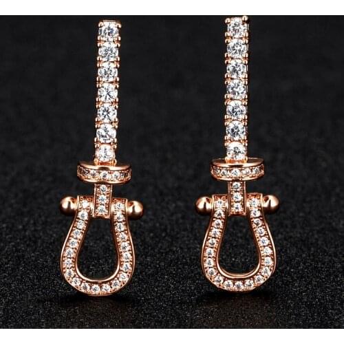 Zlxgirl luxury classic womens wedding stud earrings jewelry high quality AAA zirconia copper bridal earing accessory brinco VAZ