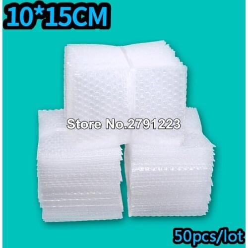 10*15cm 50Pcs 10mm Polietileno Material De Embalaje Bubble Protective Bag Wrap Craft Embalajes Burbujas Mailer Bag