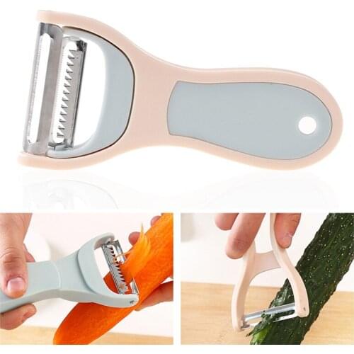 2pcs/set Peeler&Slicer Stainless Steel Blade Unique assemble Design Picnic Outdoor Salad Cutter Creative Fruit &Vegetable Tool