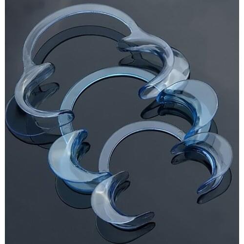 20 pcs C Shape Mouth Opener Elastic Dental Tools Cheek Retractor Mouth Spreader Lip Oral Support Dentist Materials