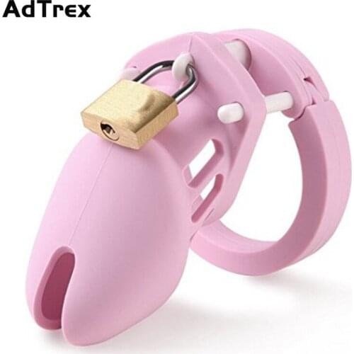 3D Design Man Silicone Urethral Lock With Keys Penis Ring Male Chastity Device Cage Adult Sex Toys