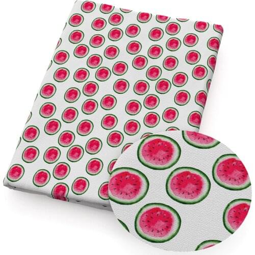 David accessories 50*150cm Fruit Watermelon 4 Ways Stretch Double Brushed Poly knit Fabric Sewing DIY Clothes Quilting,c10710