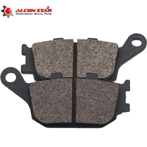 Alconstar 1 Pair Motorcycle Brake Pads Rear For Honda CBF600 CBR600 NC700 CBF1000 Suzuki SV400 DL650 Yamaha FZ6 MT07 MT09