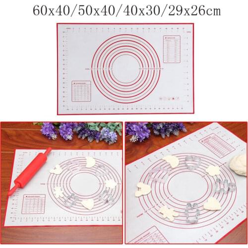 Large Silicone Baking Mat Non-stick Baking Mat Rolling Pastry Dough Mat Bakeware Liners Kitchen Baking Accessories Four Size