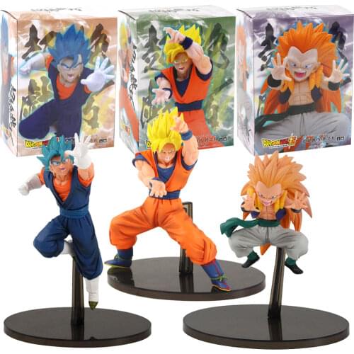 17-21cm Dragon Ball Z DBZ Anime Super Saiyan Son Goku Vegeta Gogeta Gotenks PVC Action Figure Model Toys Kids GIft Brinquedos