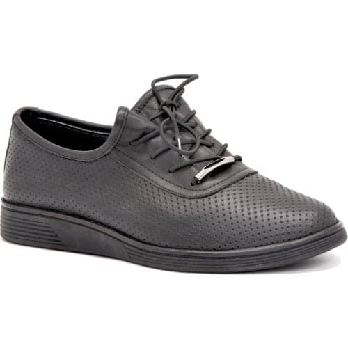 Gedikpasalı Fms 203 Black 2021 Summer Women 'S Elevator Shoes Real Cow Leather Ballerina Hiking Breathable Sneakers Casual Comfortable Outsole