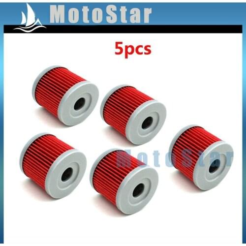 5pcs Oil Fuel Cleaner Filter For Sinnis Apache 125 K157FMI 125cc QM125GY