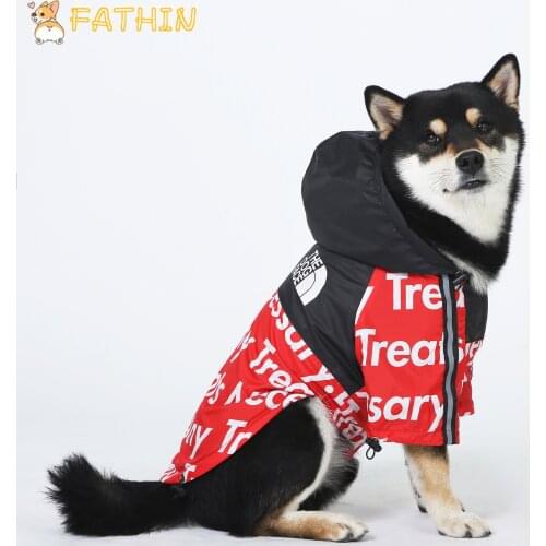 FATHIN Dog Clothes Adidog French Bulldog Pupreme Shirt Dog Windbreaker Sport Dog Hoodies Pet Clothes S-5XL