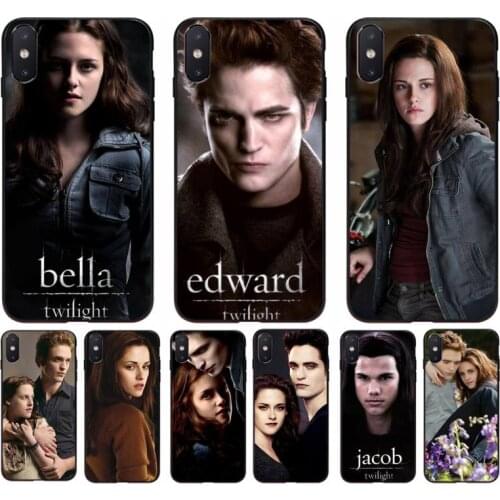 FHNBLJ Twilight Isabella Edward Cullen Soft Phone Cover for iphone 11 Pro Max X XS MAX 6 6s 7 8 plus 5 5S 5SE XR SE2020