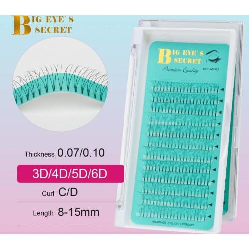Big eyes secret Lashes Extension Russian Volume Eyelash Extensions Faux Mink Premade Volume Fans Lash Extension