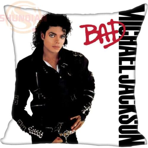 New Michael Jackson Pillowcase Wedding Decorative Pillow Case Customize Gift For Pillow Cover 35X35cm,40X40cm(One Sides)