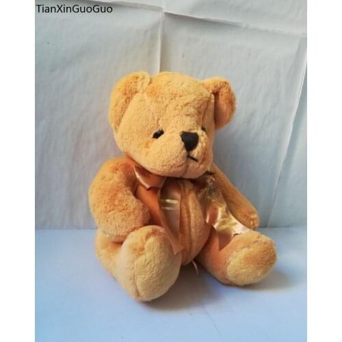 About 23cm bowtie teddy bear plush toy cartoon bear soft doll kids toy ,birthday gift b2603