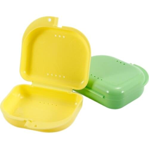 Wholesale Dental Storage Box Mouth Guard Plastic Denture Case Oral Hygiene Supplies Organizer Appliance Accessories Tools