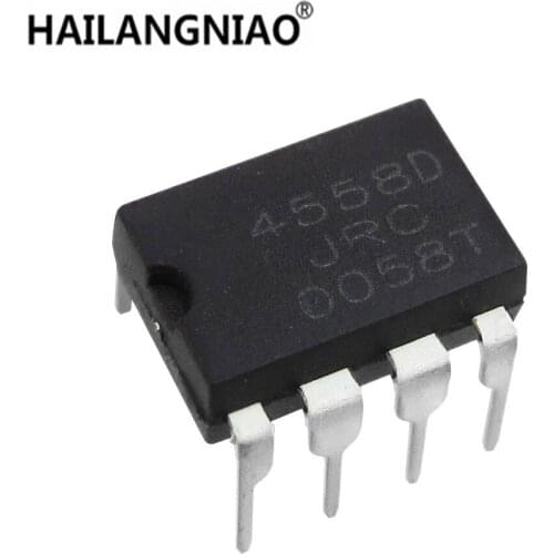 100PCS JRC4558 4558 4558D DIP-8 Integrate IC Chip DUAL OPERATIONAL AMPLIFIER Original and NEW