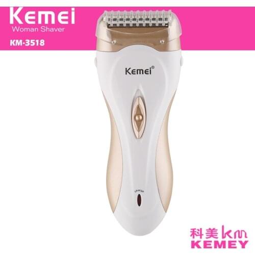 110-240V kemei rechargeable lady shaver women epilator electric hair remover depilador hair shaver removal for women
