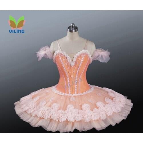 Peach Aurora stage ballet dress Women professional ballet tutu Nutcracker classical ballet tutu ballerina Dance costumes