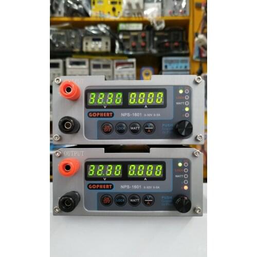New Gophert NPS-1601 0-32V 0-5A Mini Adjustable Digital DC Switching Power Supply 110/220V AC to 32V DC Transformer