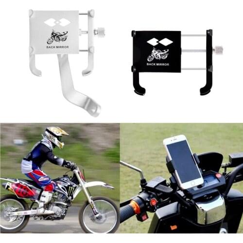 Adjustable Motorcycle Phone Holder Handlebar Mount Alloy Bicycle Safety Riding Phone GPS Navigation Bracket