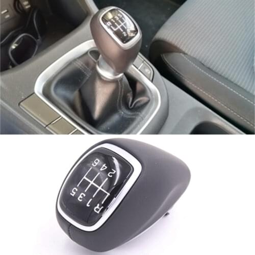 Skin 6 Speed Gear Knob Handle Gear Shift Knob for Hyundai I30 17year Elantra 16year SOLARIS 17year 43711-F2300TCS 43711F2300TRY