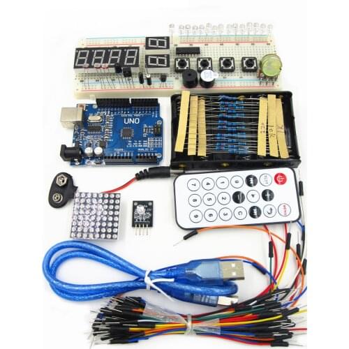 Starter kit with UNO R3 MEGA328P+830 holes Breadboard basics of using the New