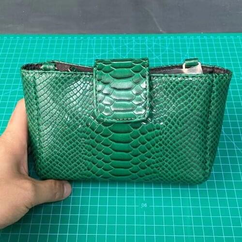 Fashion Women Python Pattern Leather Handbag Embossed Python Leather Shoulder Bag Summer Party Trendy Purse Bag