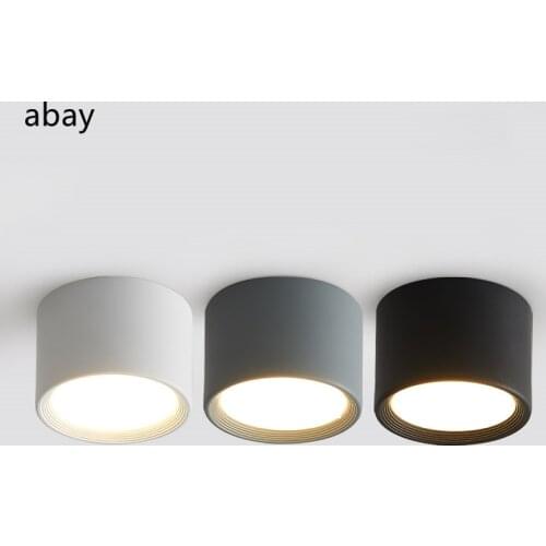 Dimable 5W/7W/9W/12W Scandinavian LED plain assembly down light simple modern corridor light corridor light ceiling indoor spot