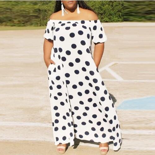 VONDA 2021 Women Short Sleeve Dress Vintage Polka Dot Print Holiday Party Dresses Summer Sexy Off Shoulder BohemiaN Vestidos