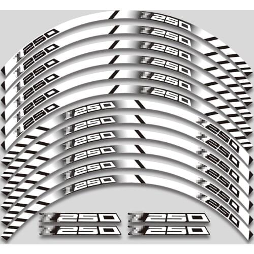 High quality Motorcycle Wheel Sticker Decal Reflective Rim Bike Suitable For kawasaki Z250 Z 250 z250