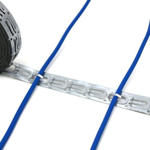 7.6m High Quality Metal Floor Heating Cable Straps, Underfloor Heating System Cable Clamps for Floor, Roof and Gutter Heating