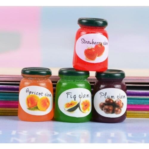 ZOCDOU 3 Pieces Mix Color Resin Simulation Fruit Bottle Statue Figurine Ornament Miniature Toy Decoration