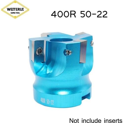 1pc Aluminum Alloy Bap milling cutter R angle 400R 50 22 90 Degrees of Milling Aluminum Plate Face Mill Cutter