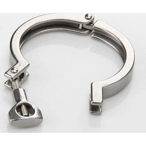 1 PCS Sanitary Fitting Tri Clamp Stainless Steel 304 Pipe clamp Hygienic Grade 19 25 32 38 C Clamp