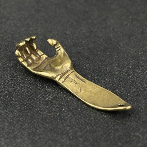 100pcs Creative design DIY brass Palm opener With hole Manual jar Bottle Opener everything for the kitchen Trinket Beer Opener