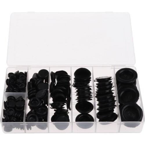 Assorted 170pcs Rubber Grommet Assortment Kit Electrical Wire Gasket Kit
