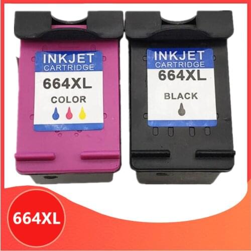 2PK for HP 664XL for hp 664 Ink Cartridge for HP664 Deskjet 1115 2135 3635 2138 3636 3638 4535 4536 4538 4675 4676 4678 printer