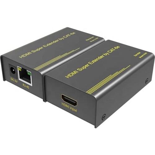 60m HDMI Single Cable Extender RJ45 Network Cable Interface, Support 3D 1080P Support Audio And Video Synchronous Transmission