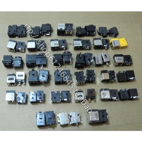 WZSM New 32 models 64 pcs DC Power Jack charging socket for Lenovo For asus for acer for dell for HP /samsung laptop