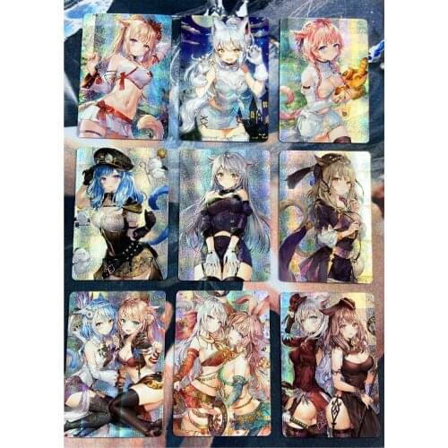 9pcs/set ACG Final Fantasy Cat Ear Girl Toys Hobbies Hobby Collectibles Game Collection Anime Cards