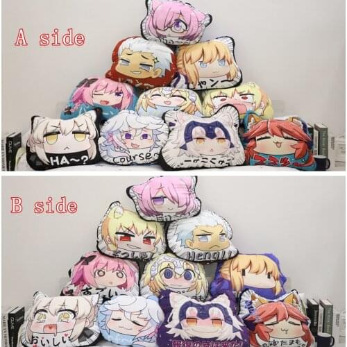 Anime JK Fate Grand Order FGO Saber Alter Jeanne dArc Astolfo Tamamo no Mae Emiya Merlin Gilgamesh Cosplay Plush Pillow Doll Toy