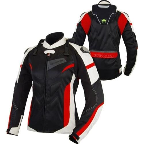 Free shipping 1pcs Summer Spring Women Motorbike Mesh Breathable Motocross Clothing Motorcycle Jacket With 5pcs pads