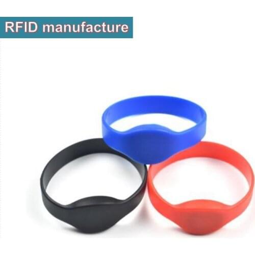 Free Shipping Colour selected 840-960mhz 915mhz Silicon RFID Wristband waterproof RFID Bracelet Tag with alien h3 chip epc gen2