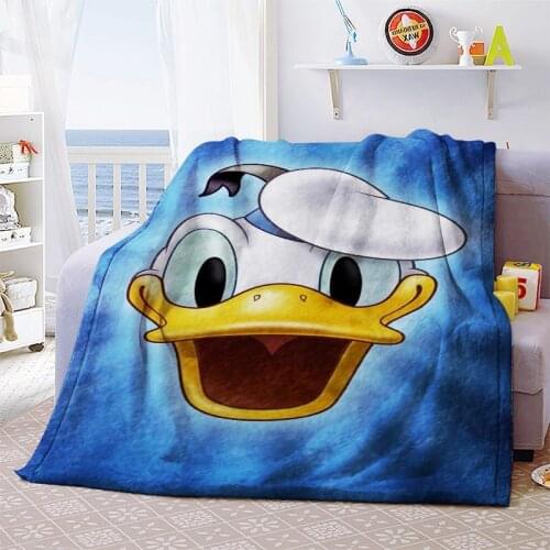 Disney Cartoon Daisy Donald Duck Customized Blanket 150x200cm Bed Cover Bedspread Keep Warm Super Soft Kids Children Teen Gifts