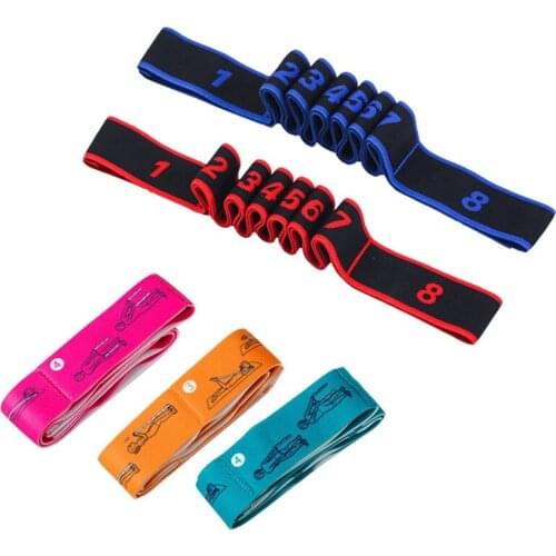Fitness Exercise Women Man Latin Dance Elastic Stretch Belt Exercise Pull Strap Sports Yoga Resistance Band For Body Building