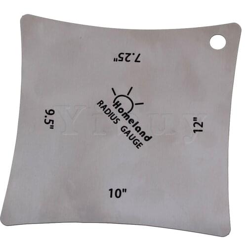 Yibuy Guitar Notched Radius Gauges for Measuring Fingerboard and Nut Saddle Silver
