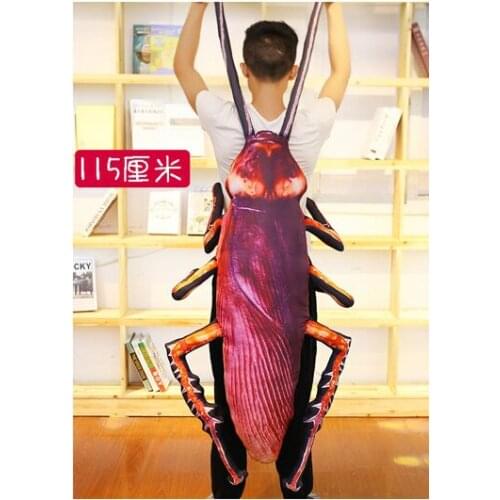 Huge creative plush cockroach toy big simulation cockroach pillow doll gift about 115cm 2694