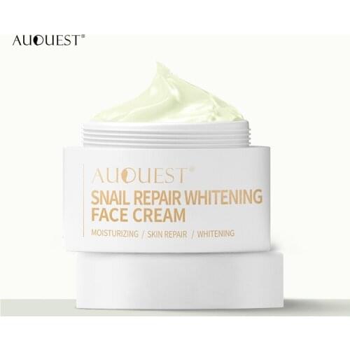 AuQuest 30g Snail Essence Repair Whitening Face Cream Reduce Wrinkles Brighten Skin Tone Moisturizing Anti-Aging Face Skin Care